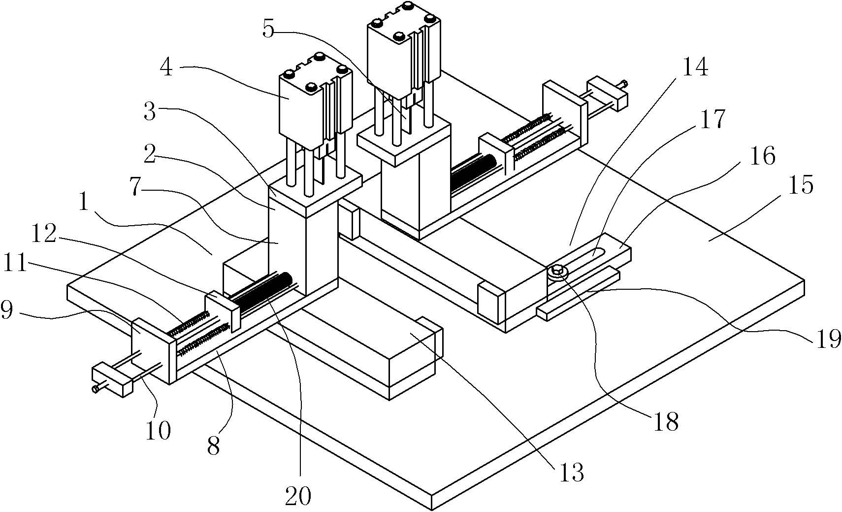 Circlip automatic pressing device and pressing method thereof
