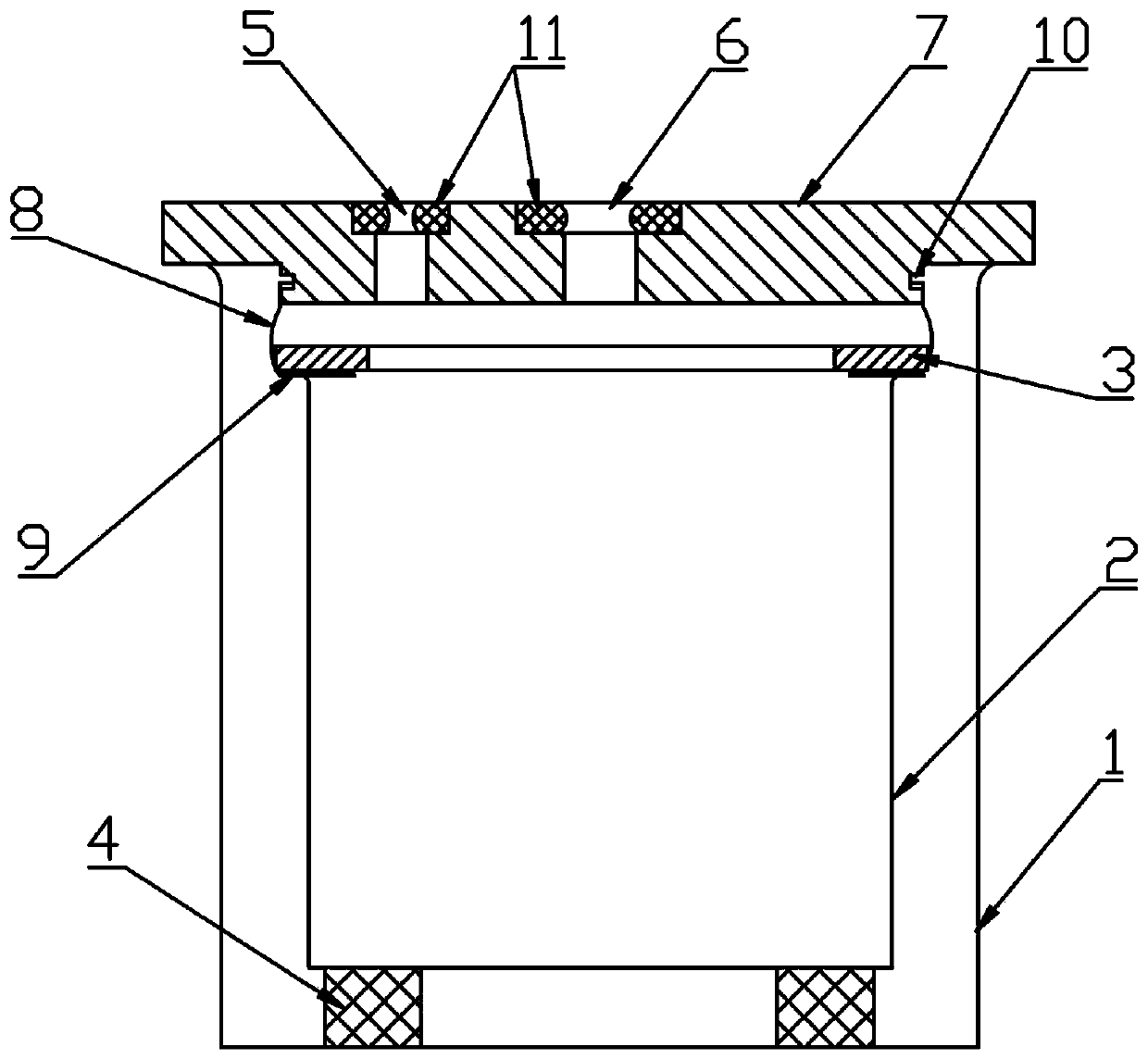 Dynamic sealing calorimeter with fault-tolerant structure