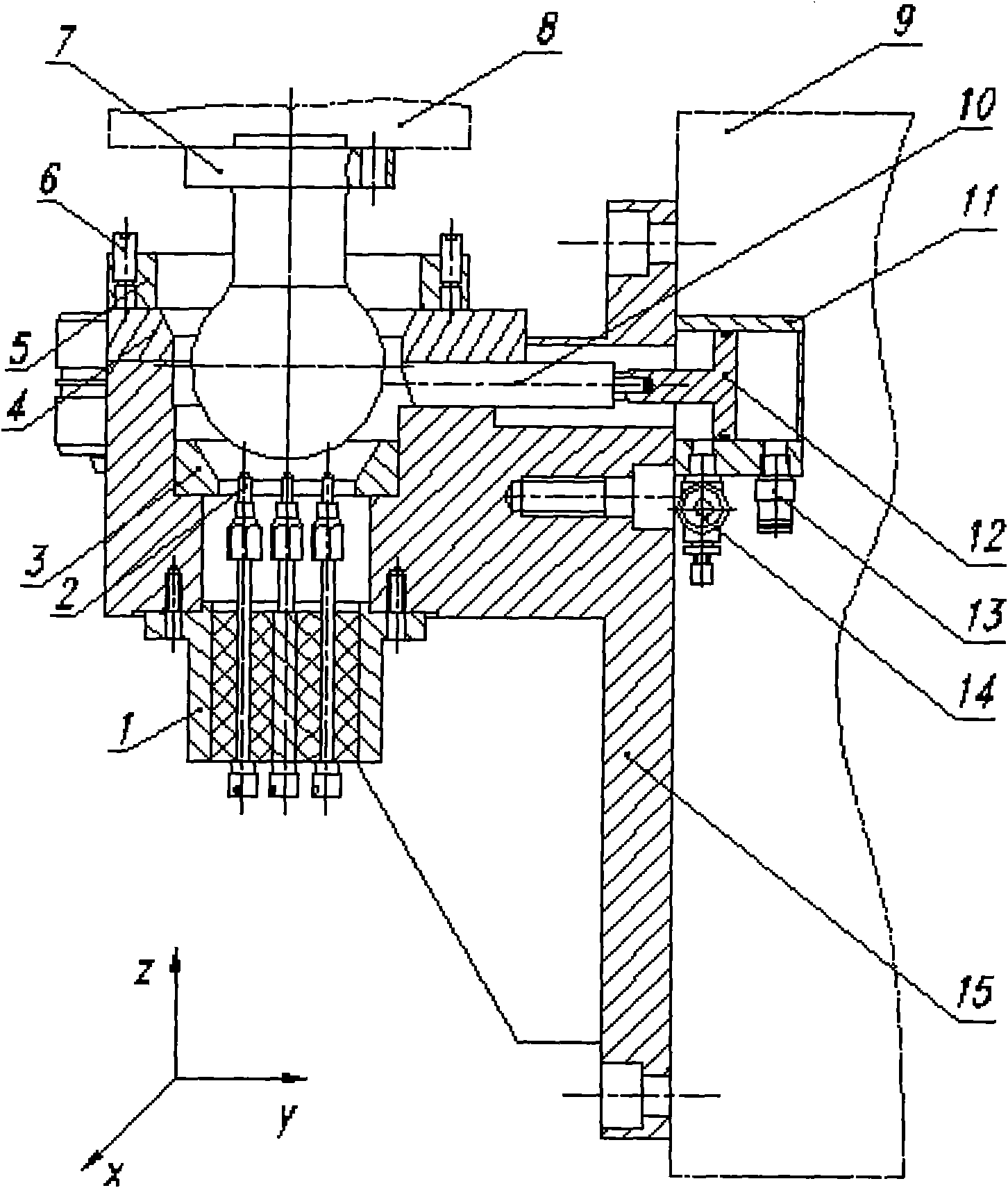 Method and device for precisely positioning large part of airplane in place