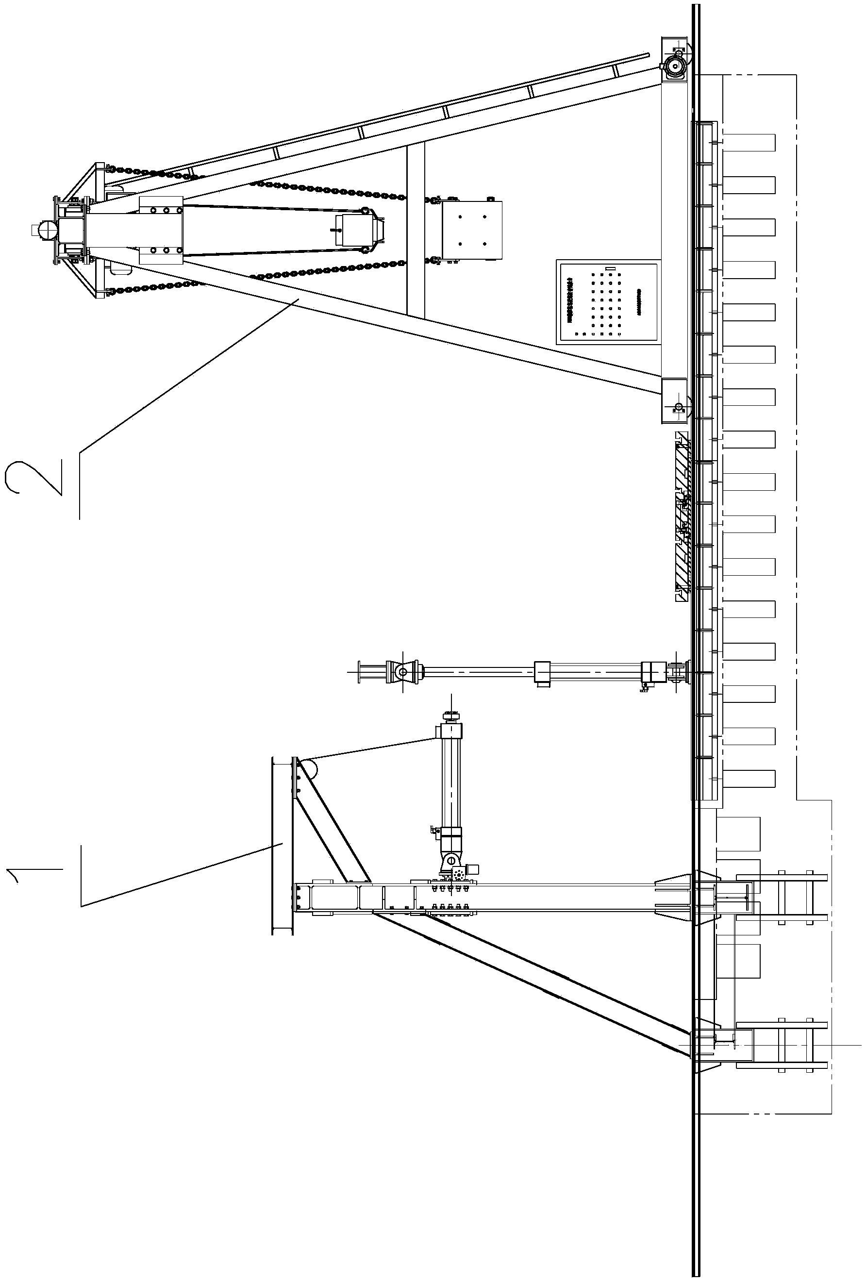 Integrated test system and technology for falling-object protective structure and roll-over protective structure