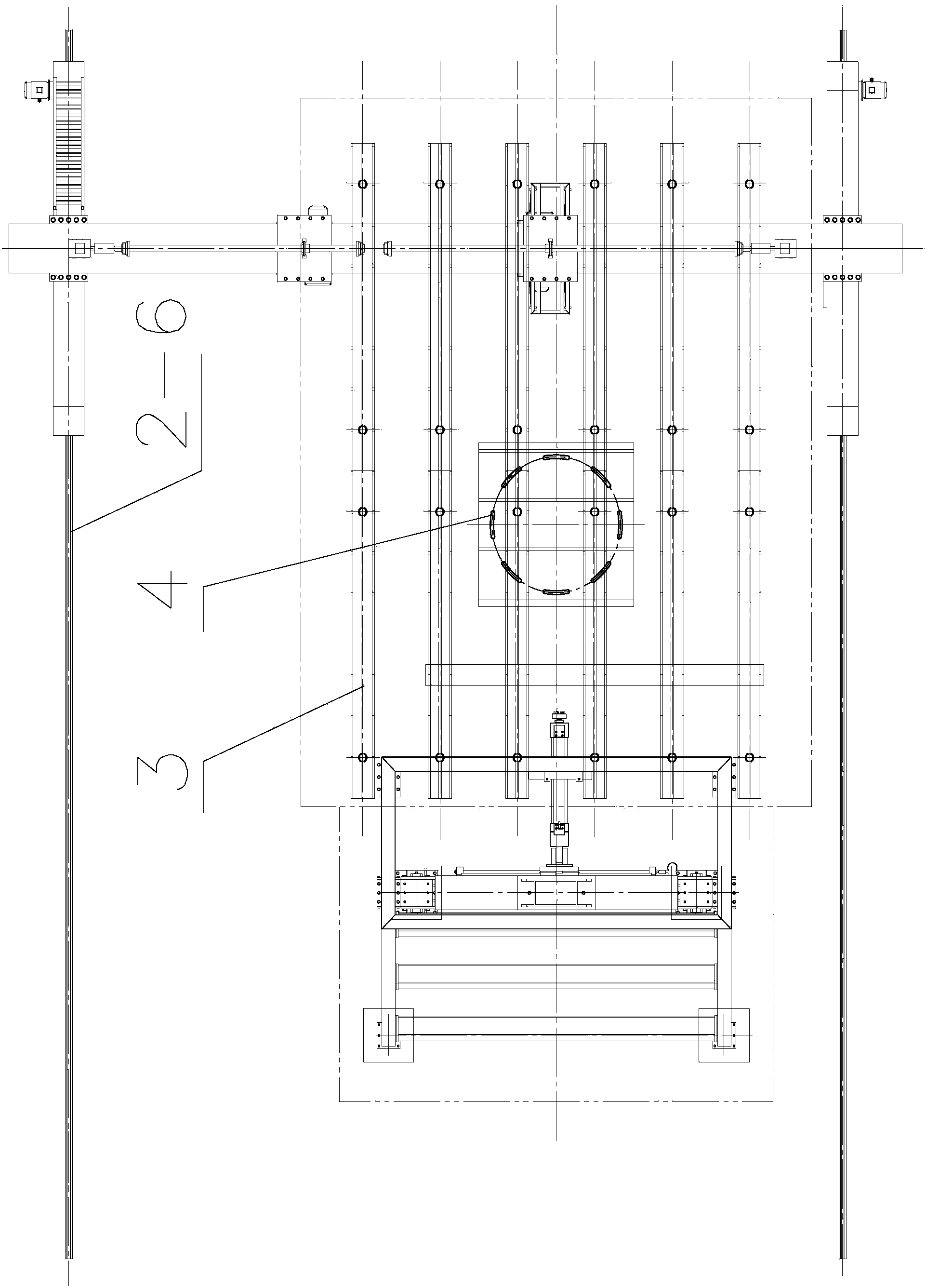 Integrated test system and technology for falling-object protective structure and roll-over protective structure