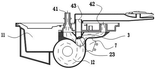 Washing structure of dish washer