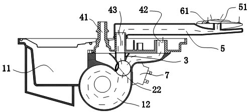 Washing structure of dish washer