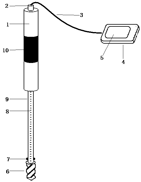 Soil humidity detecting device