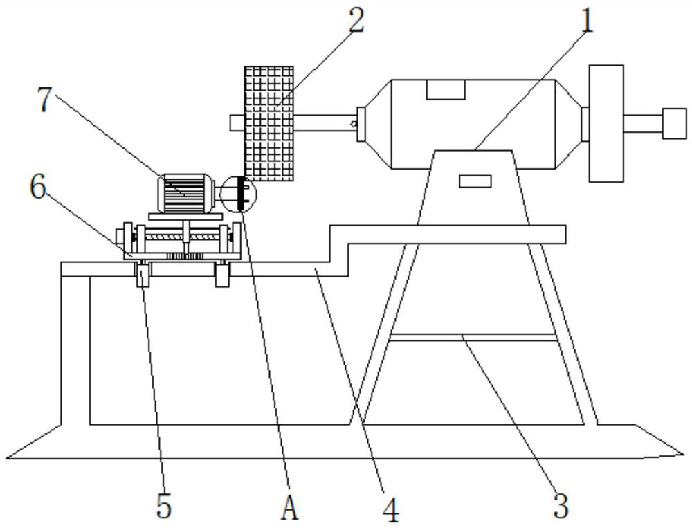 Radio frequency connector grinding equipment with accurate grinding function