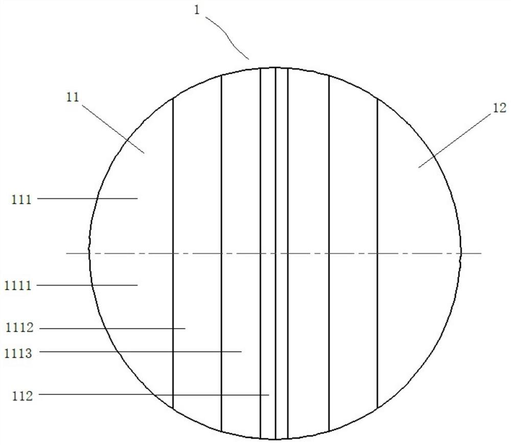 A high-safety horizontal explosion-proof tank door body and horizontal explosion-proof tank capable of realizing labyrinth sealing