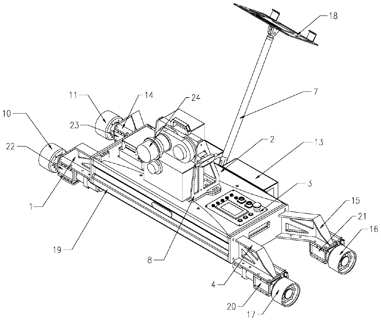 Self-moving rail transit three-dimensional scanning system