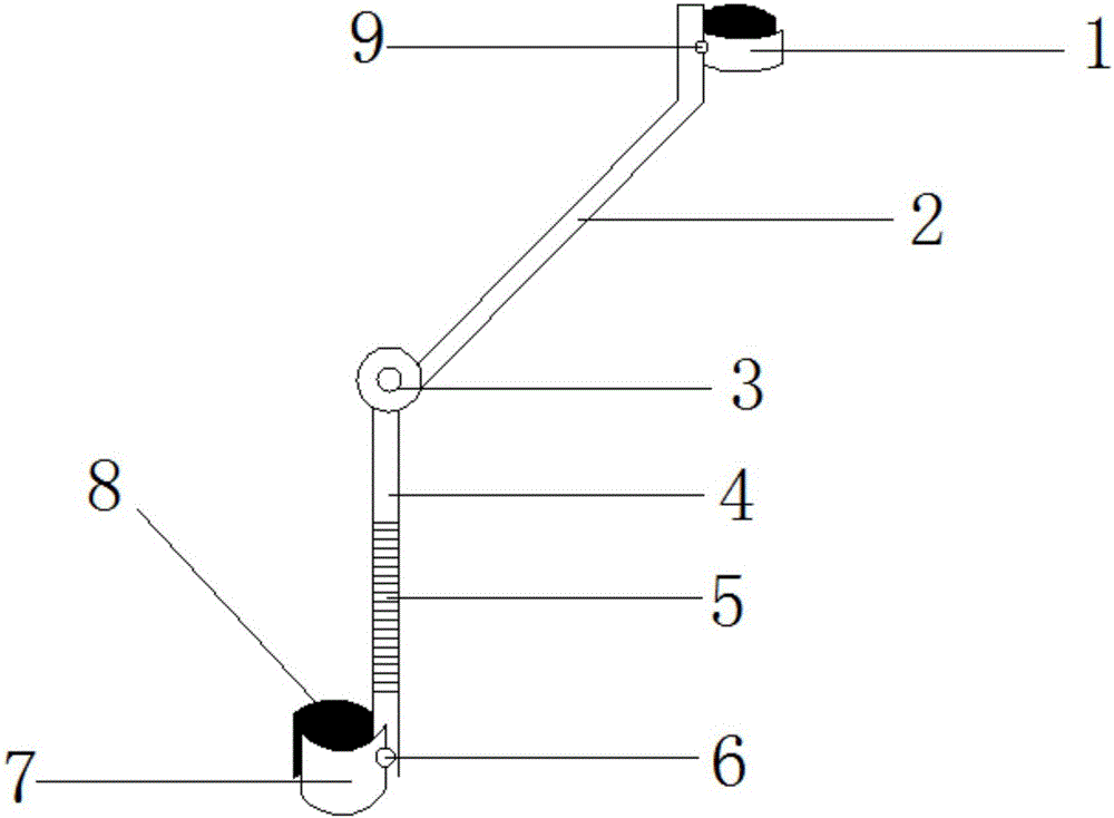 Umbrella containing device for bicycle