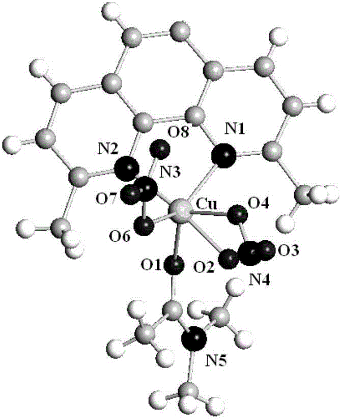 Copper complex of phenanthroline derivative as well as preparation method and application of copper complex