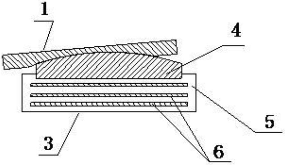 Rectangular spherical hinge adjusting gradient laminated rubber bearing for highway bridge