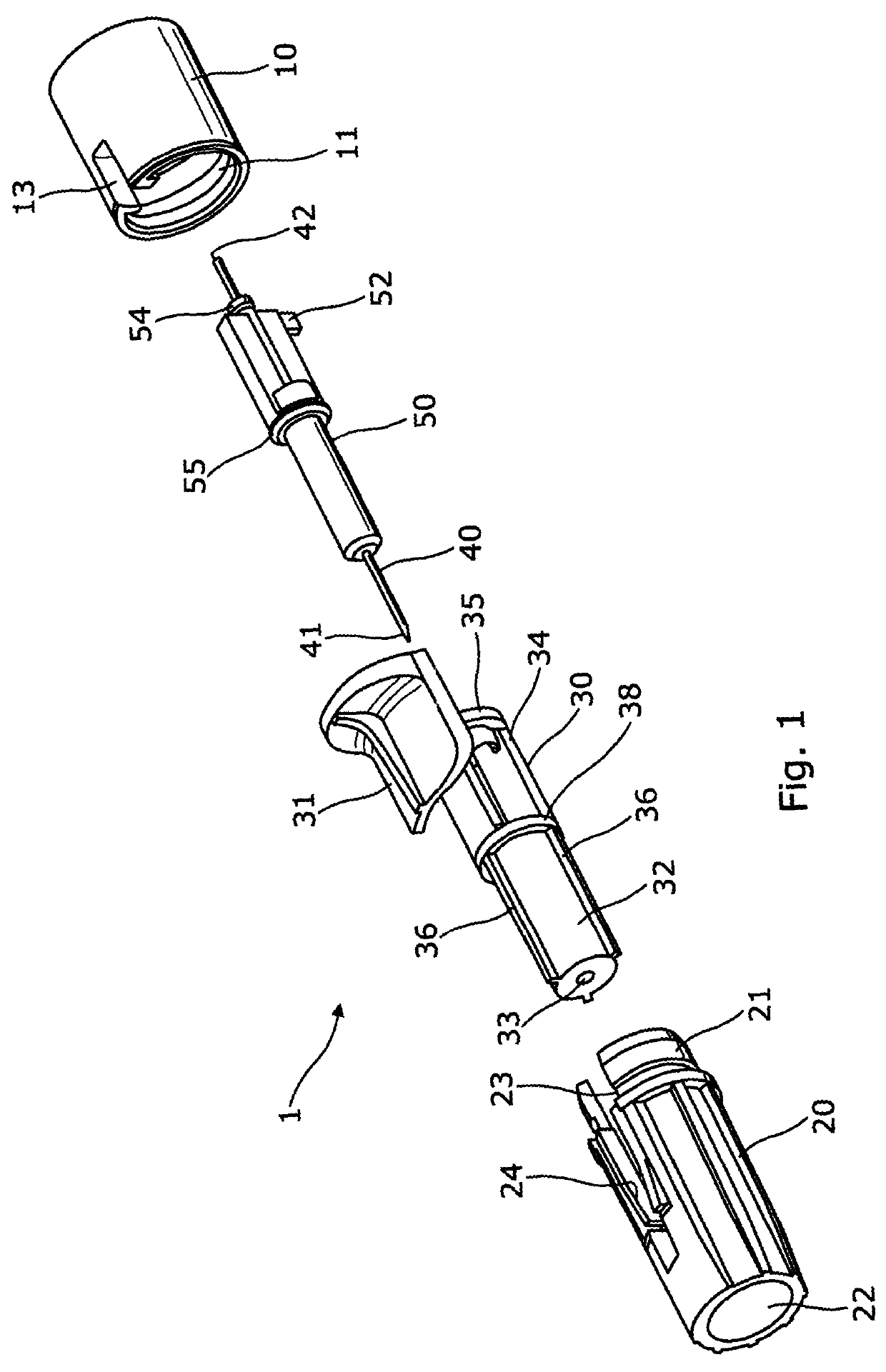 Needle assembly with needle shroud and movable needle support