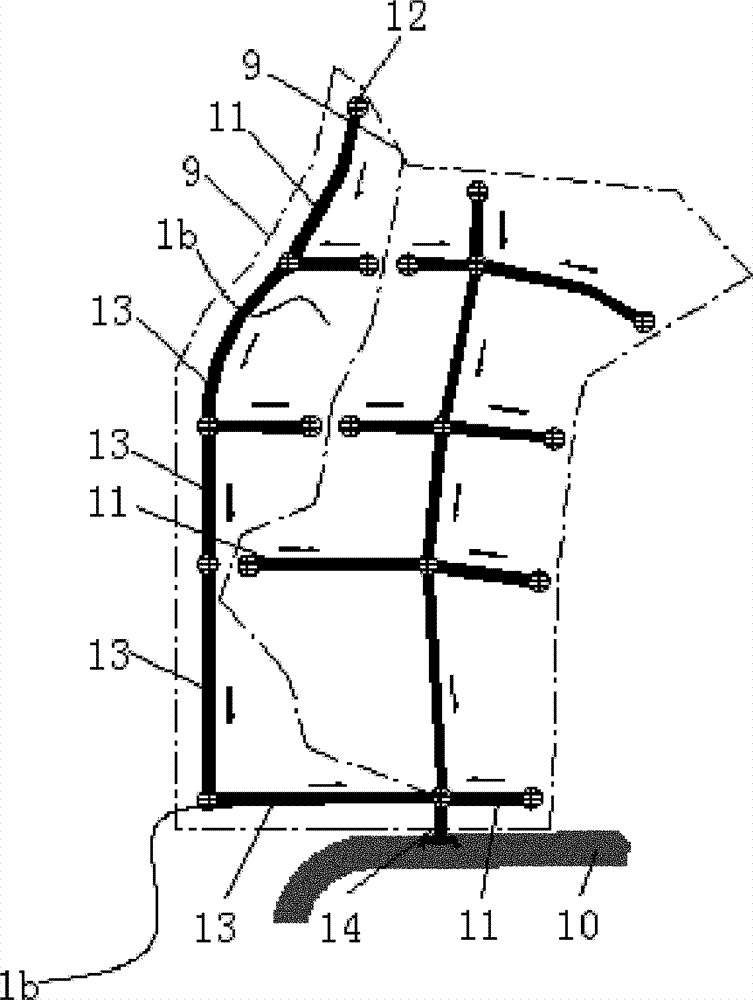 Meshed rainwater pipeline drainage system