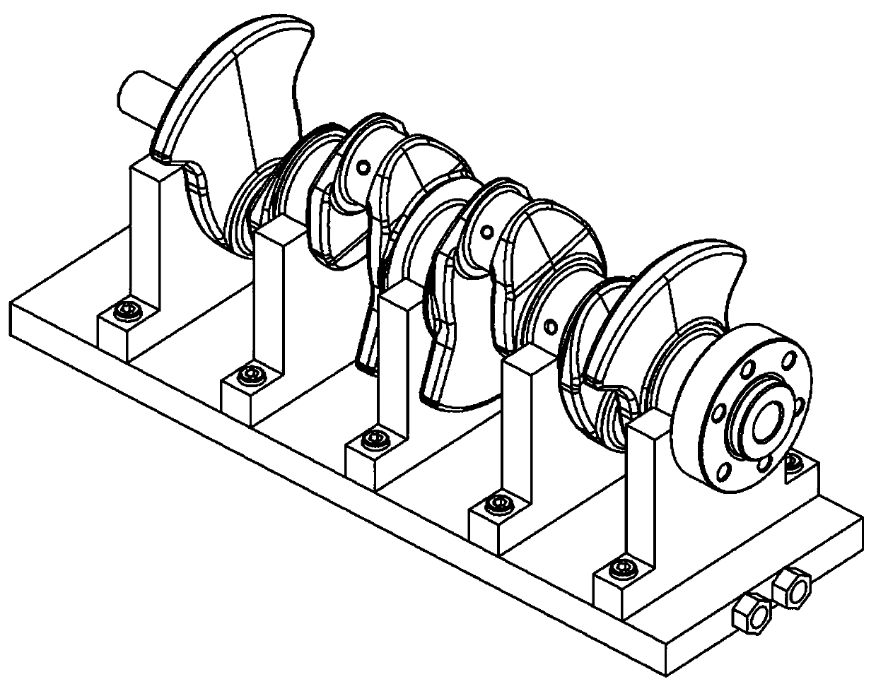 Crankshaft oil hole cleaning tool for cleaning machine