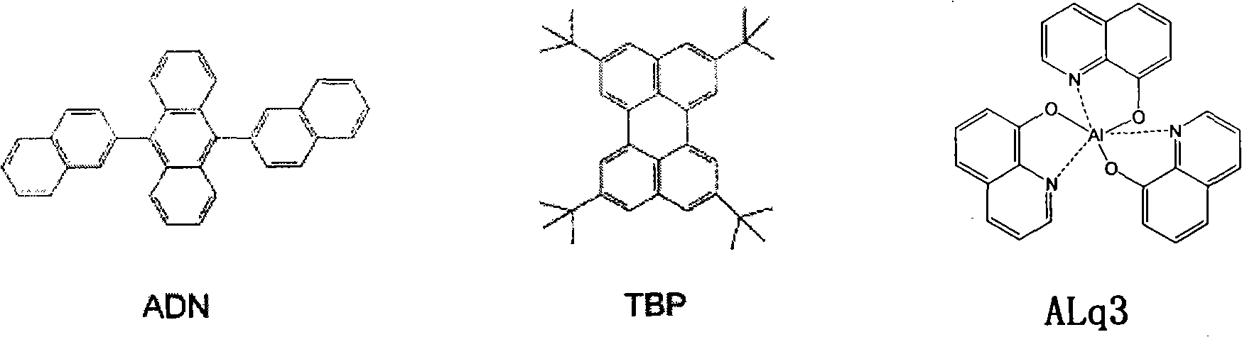 Organic electronic transmission and/or hole barrier materials, synthesis method and use thereof