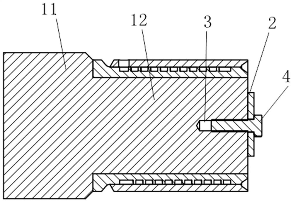 Welding device and welding method for aluminum alloy thin-wall water-cooled container