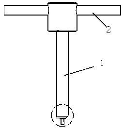 Rotary sleeve tool of steel wire rope tightening of automobile glass lifter and rapid steel wire rope assembling method