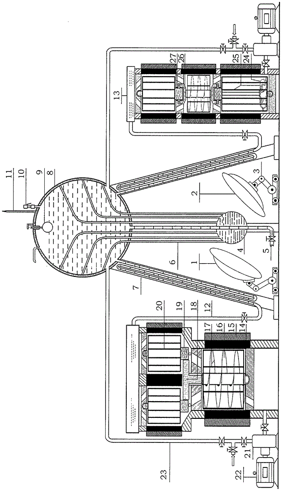 Opto-magneto-electric complementary concentrating solar furnace