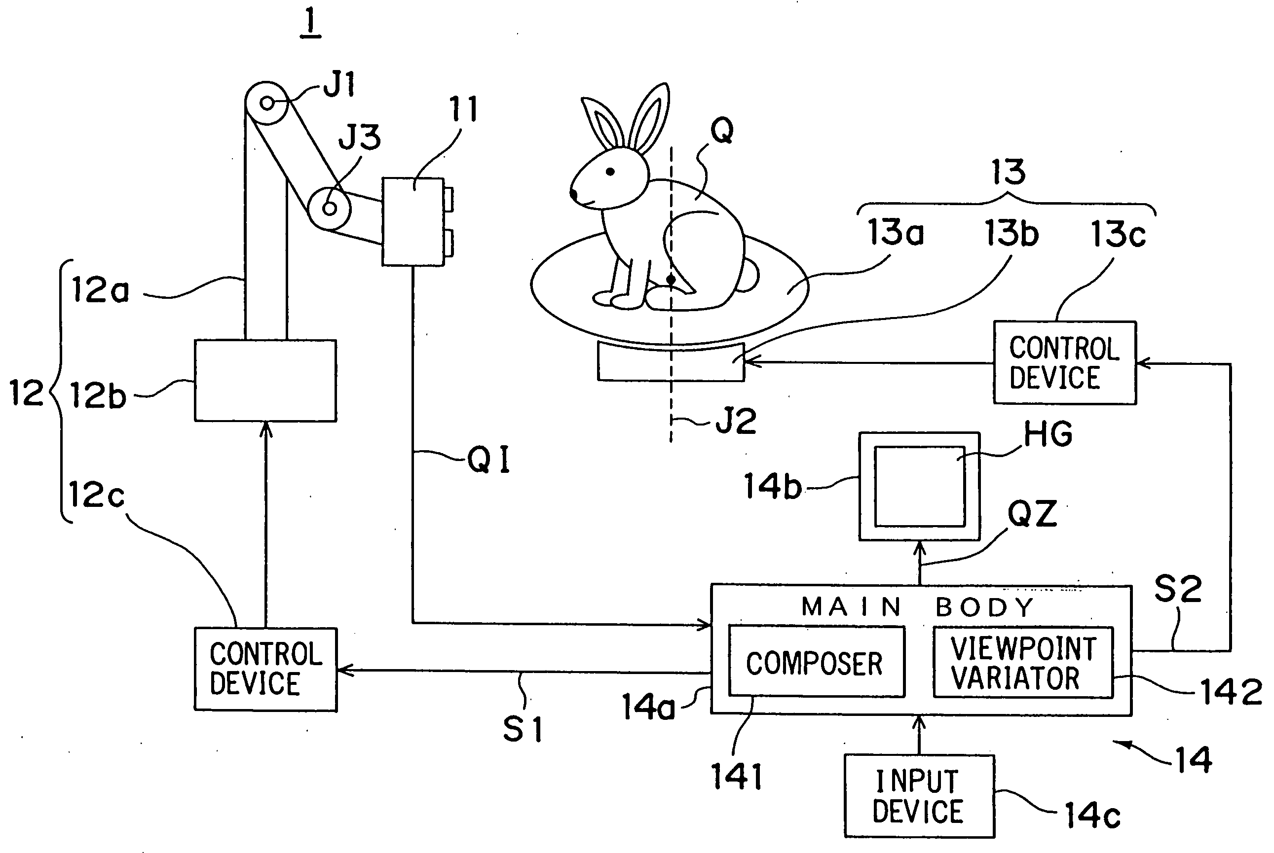 Apparatus for obtaining data on the three-dimensional shape