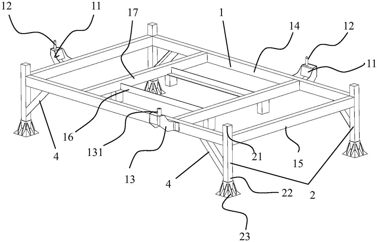 Battery pack support