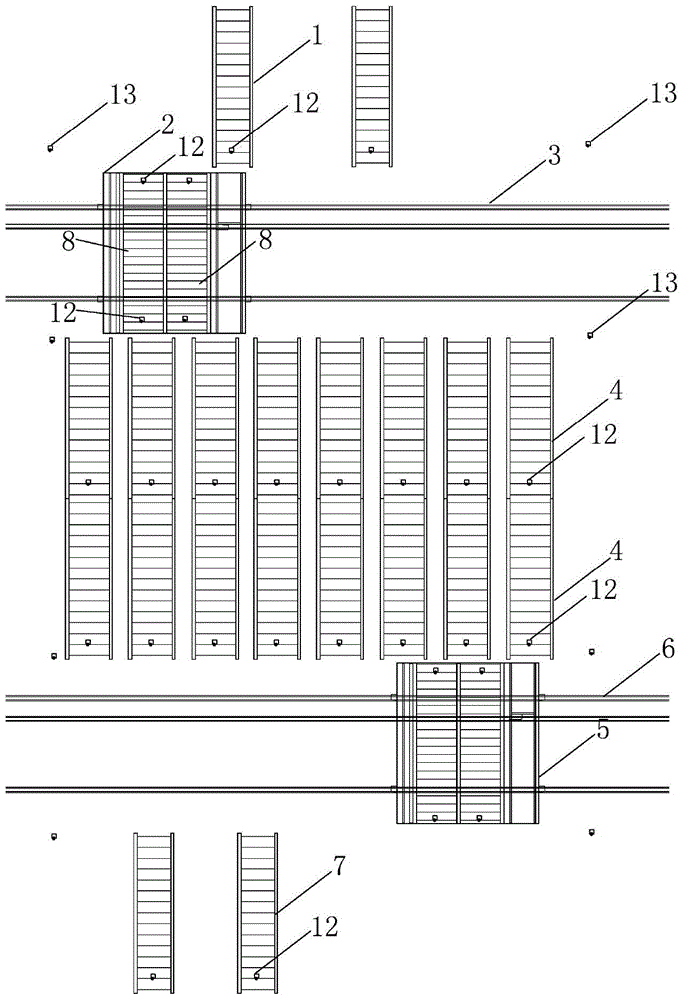 Automatic storage and storage device and method for plate production line