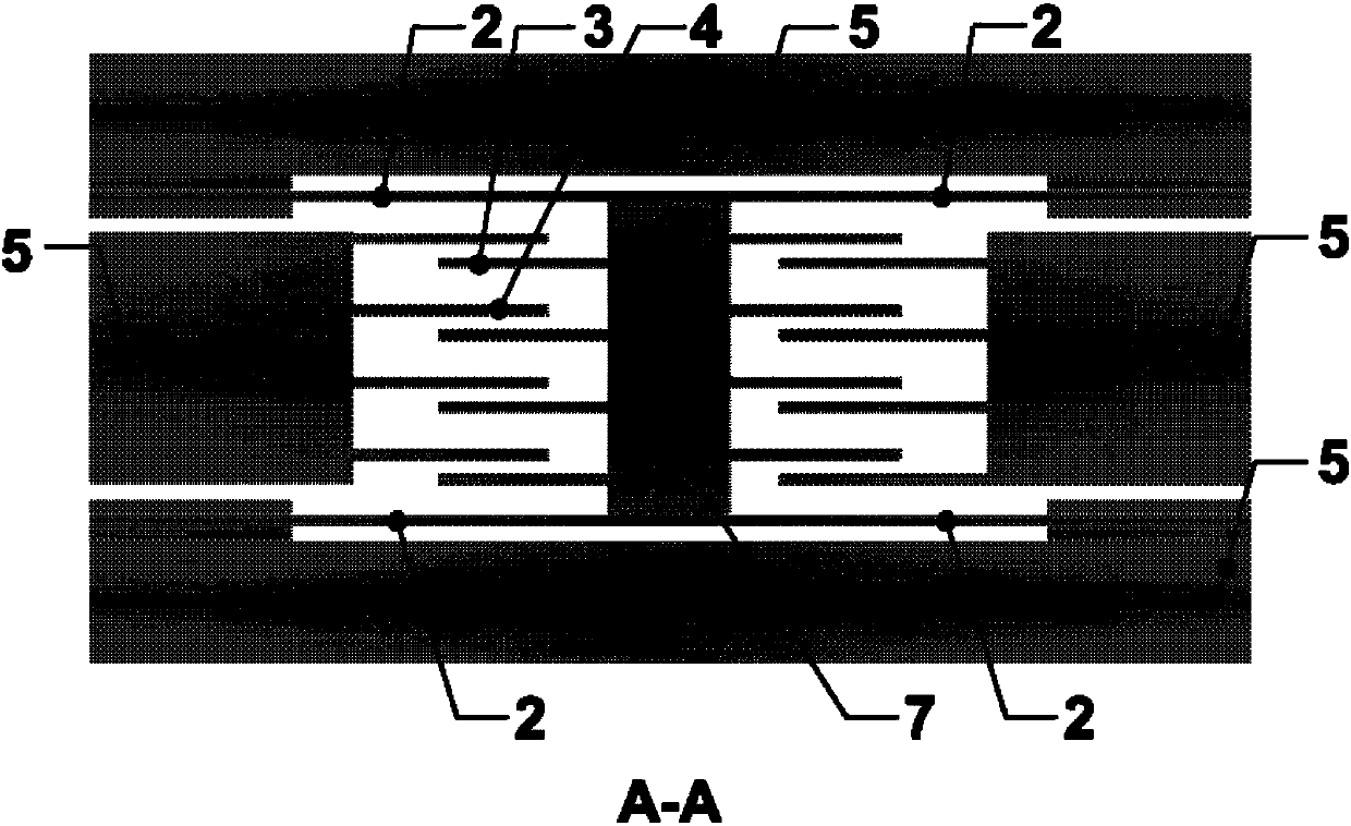 T-shaped floating element capacitive shear stress microsensor chip