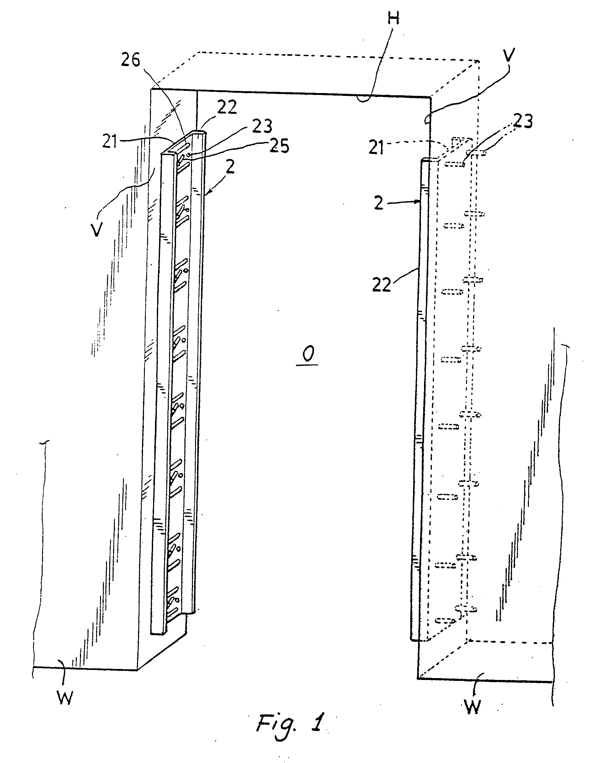 Knockdown doorframe for adjustably accommodating wall thickness and building method thereof