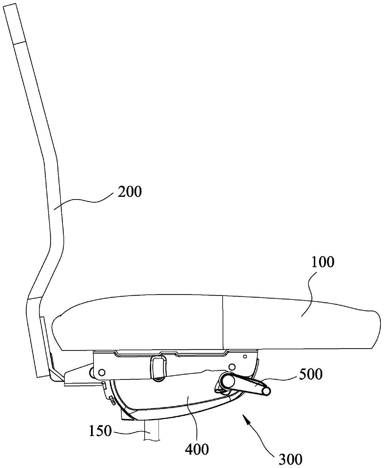 Chair back cushioning adjustment device and chair with seat back cushioning adjustment device