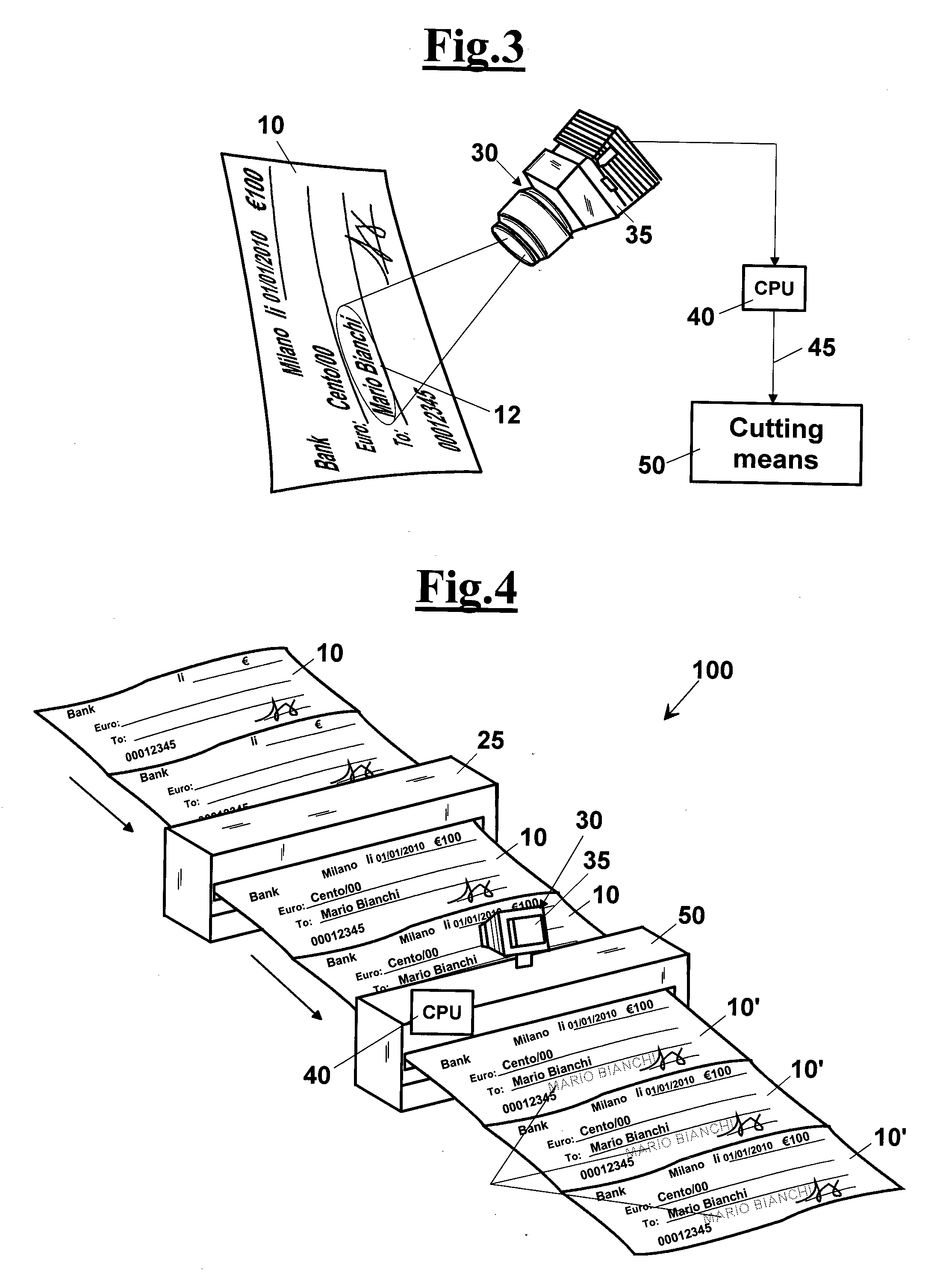 Anti-counterfeit method and apparatus for a document