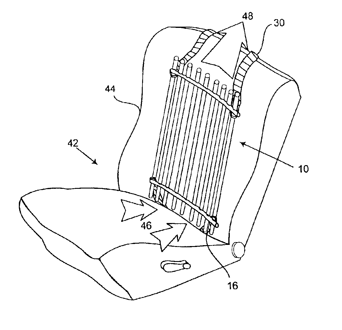 Portable seat cooling apparatus