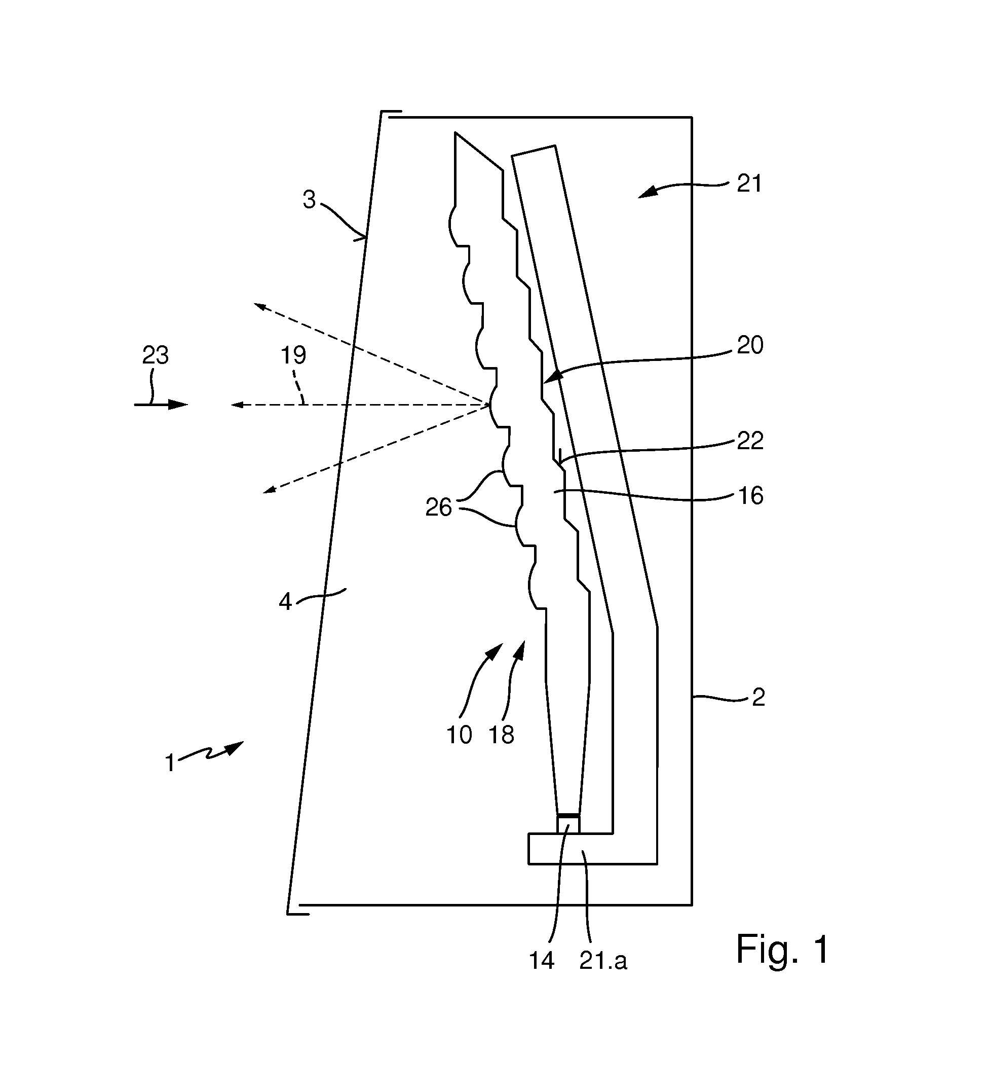Motor vehicle light with a light conductor and a shield that is visible through the light conductor