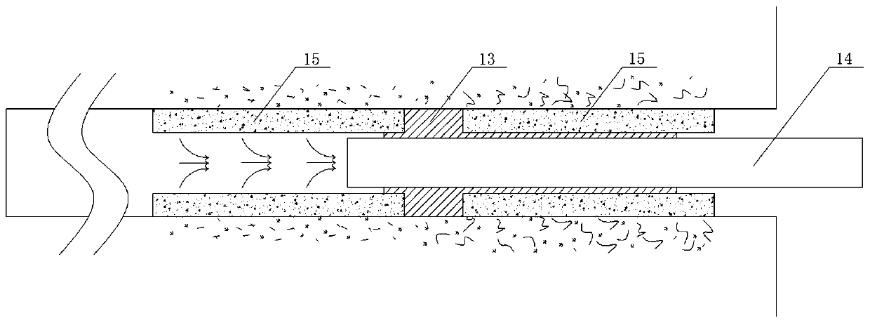 Multi-stage segmented grouting and plugging device for gas extracting and drilling, and sealing method thereof