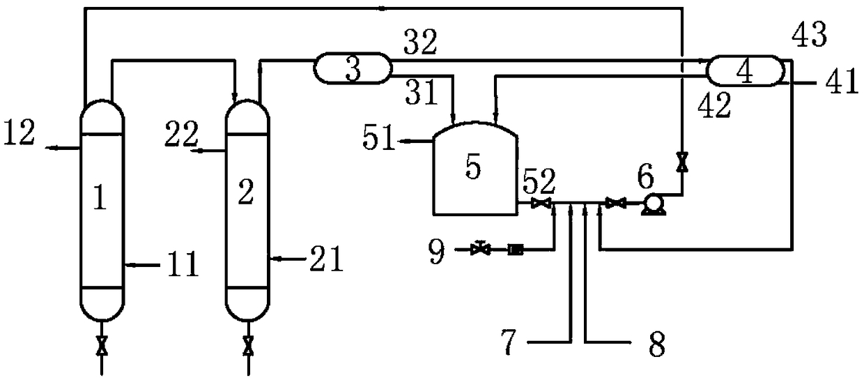 Device for extracting poly-nitrotoluene from acidic wastewater