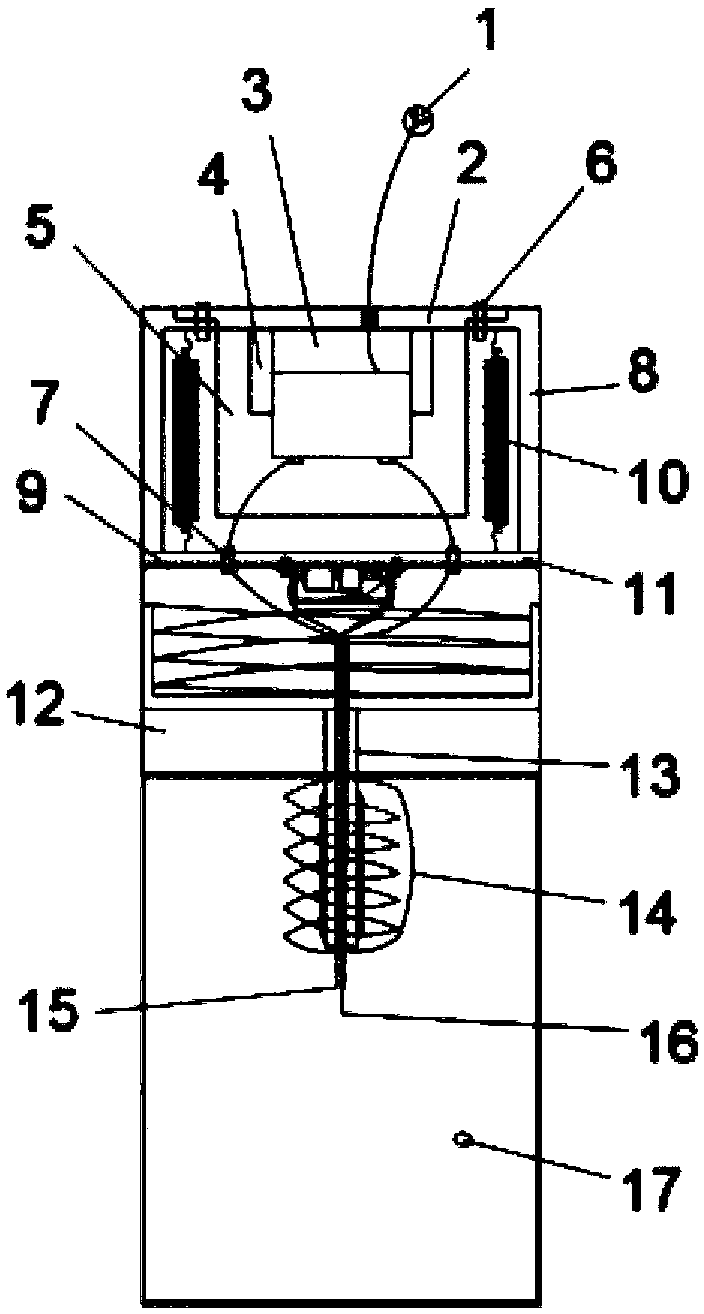 Blasting device capable of achieving cyclic utilization of dust and using method of blasting device