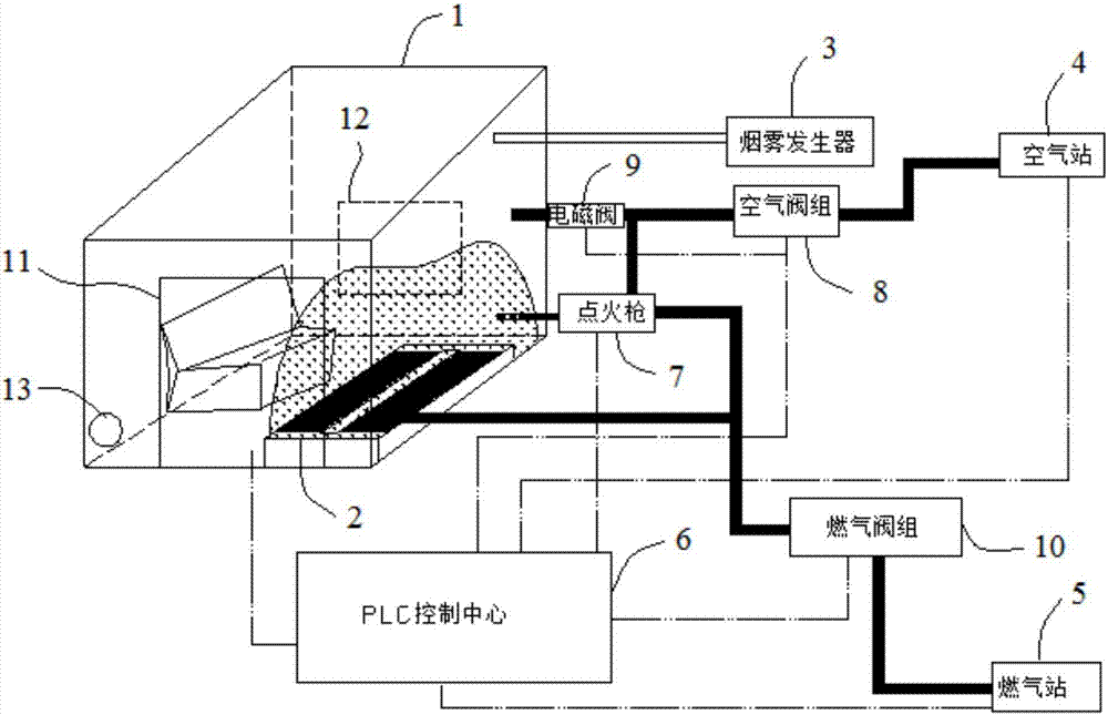 Real-fire simulation training device and system for reburning of building fire