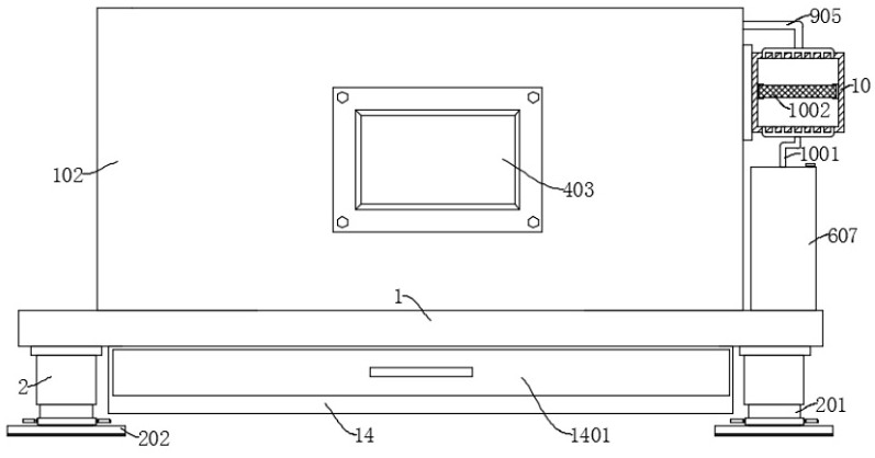 Anti-seismic detection workbench of house connecting structure