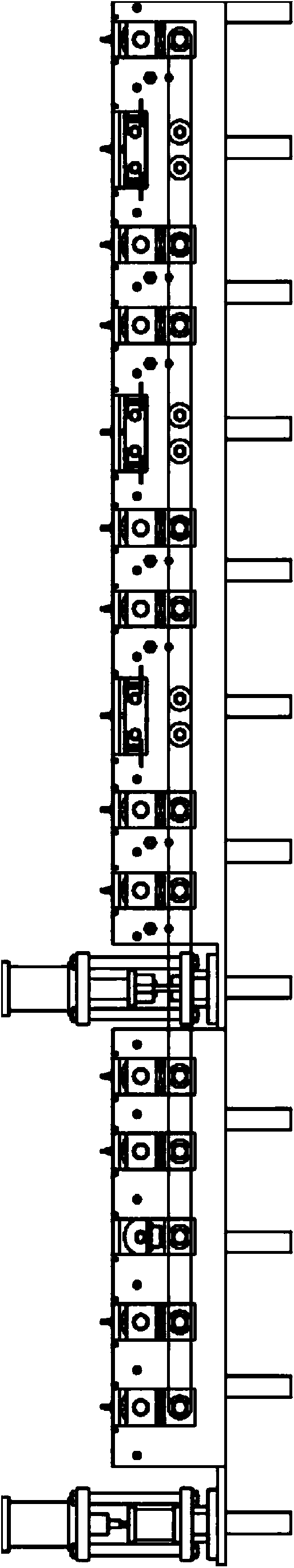 Air inlet frame forming machine of tank type ventilator
