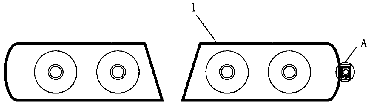 Automatic switching device for high beam and low beam of automobile