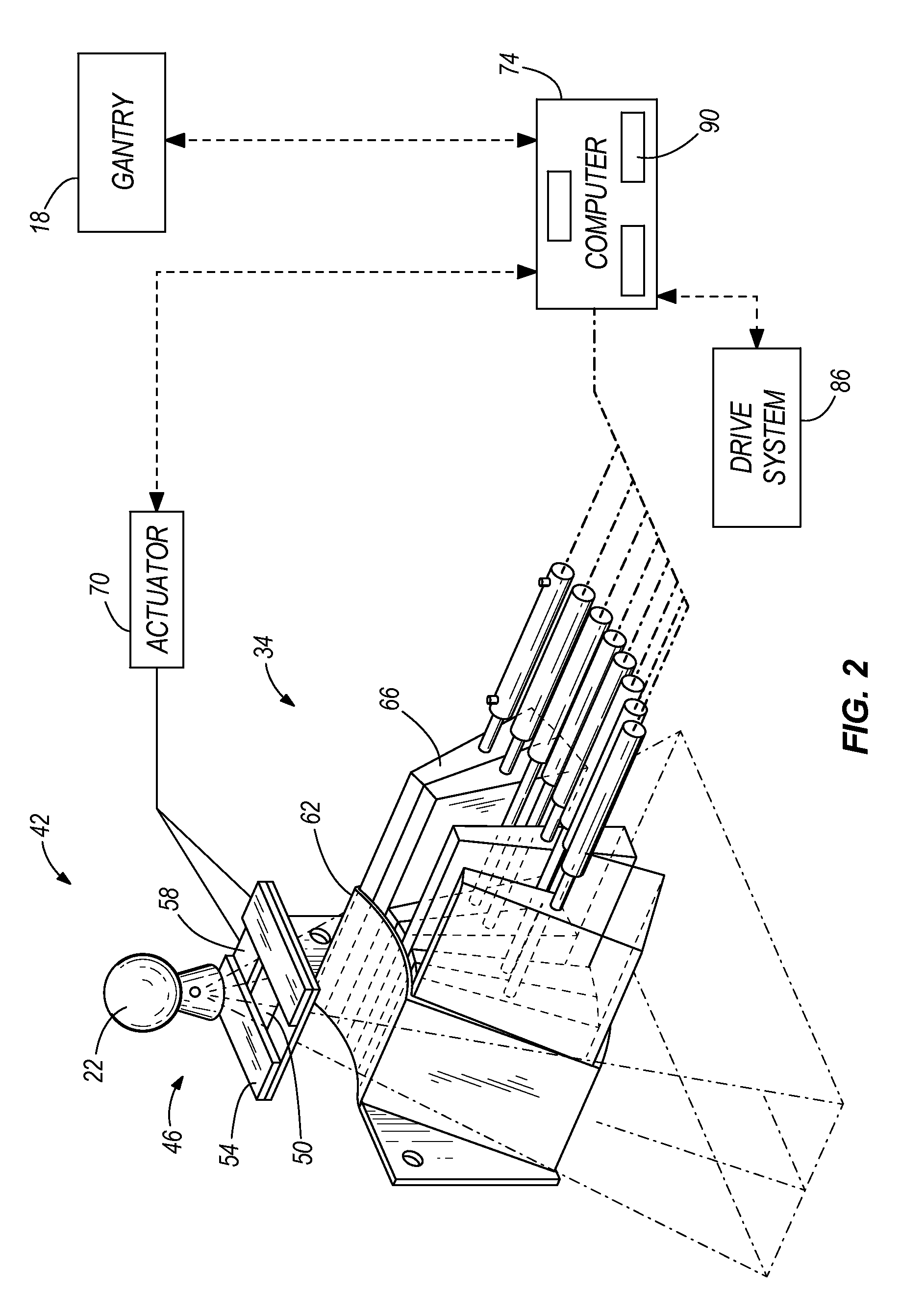 Patient support device with low attenuation properties