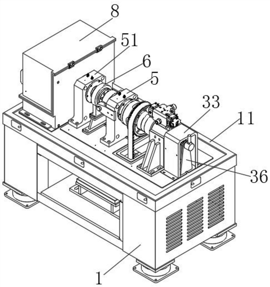 Mechanical closed shock absorber rotation torsion test bench