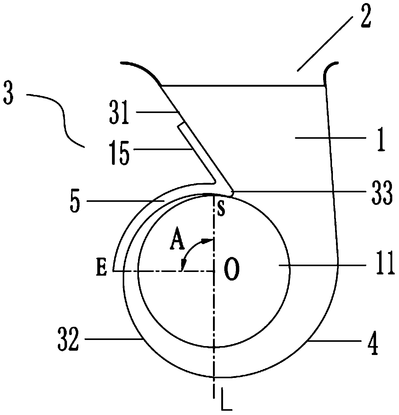 Centrifugal volute and air-conditioner indoor unit with the centrifugal volute