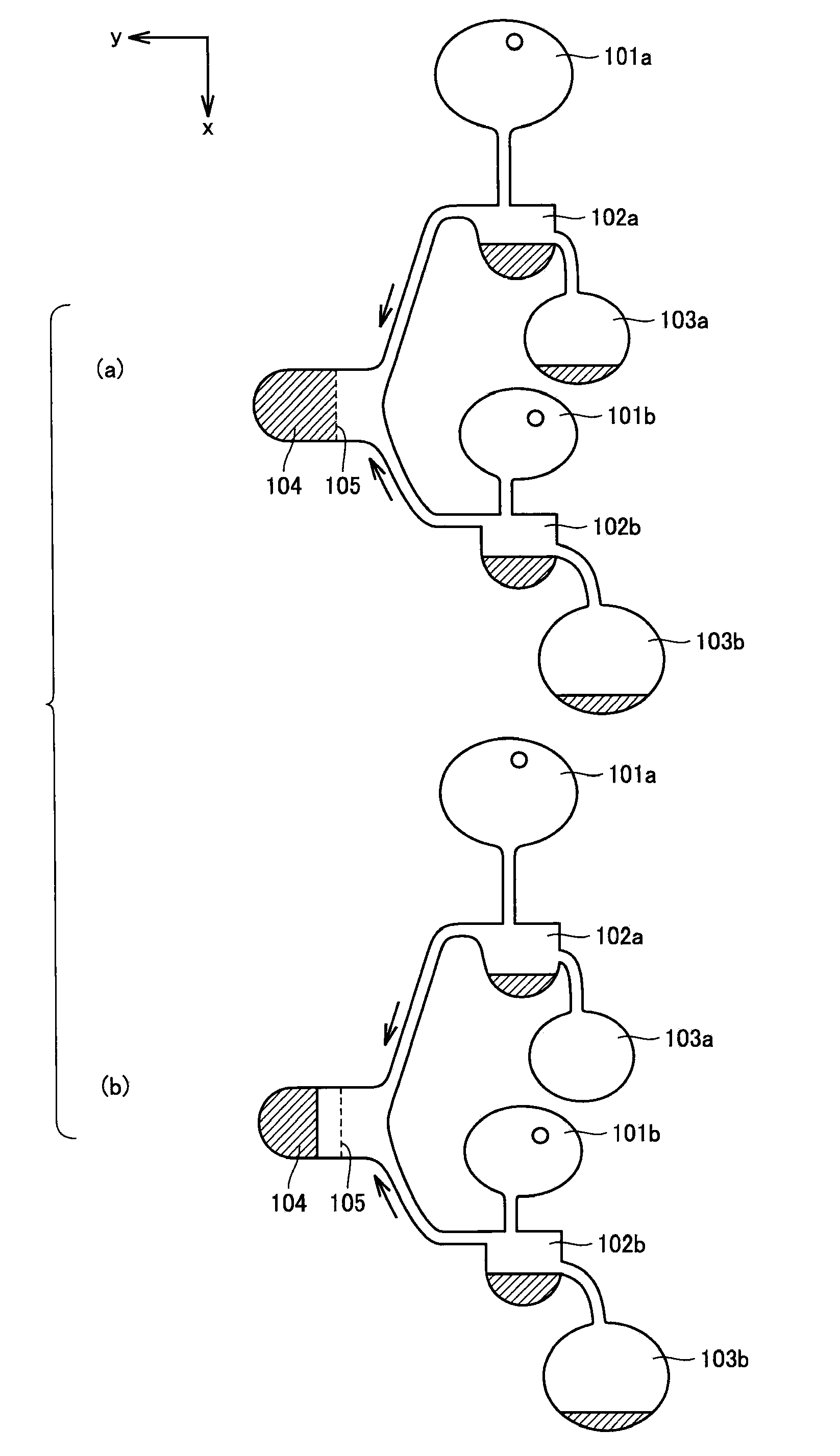 Method of Determining Whether Liquid Amount and/or Quality of Liquid Reagent Are/Is Normal in Liquid-Reagent-Containing Microchip and Liquid-Reagent-Containing Microchip