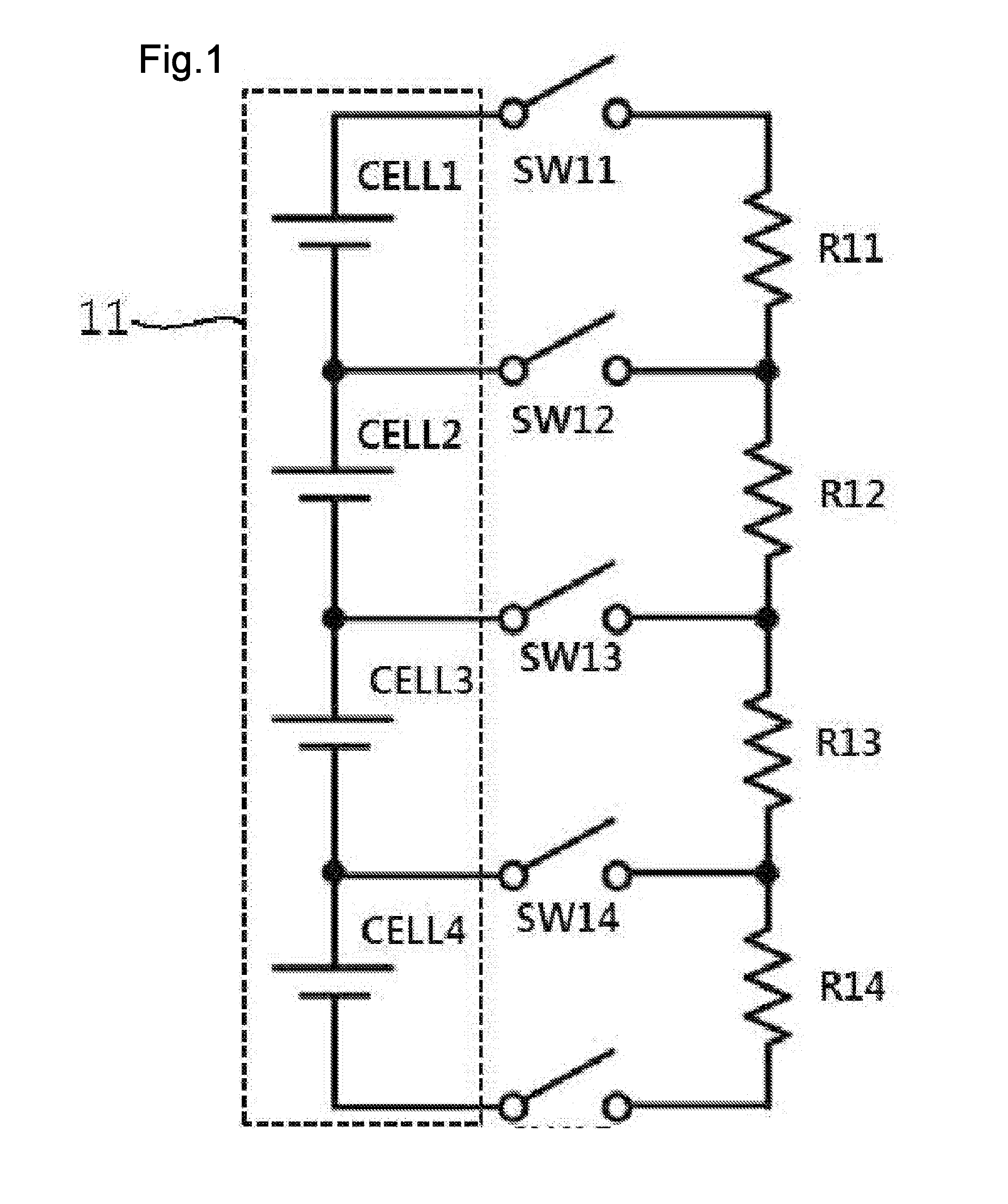 Balancing control circuit for battery cell module using lc series resonant circuit