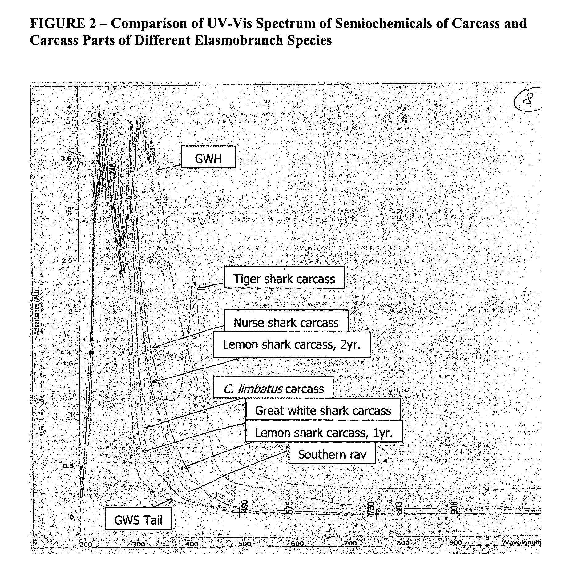 Elasmobranch-repelling compounds, methods of use and devices