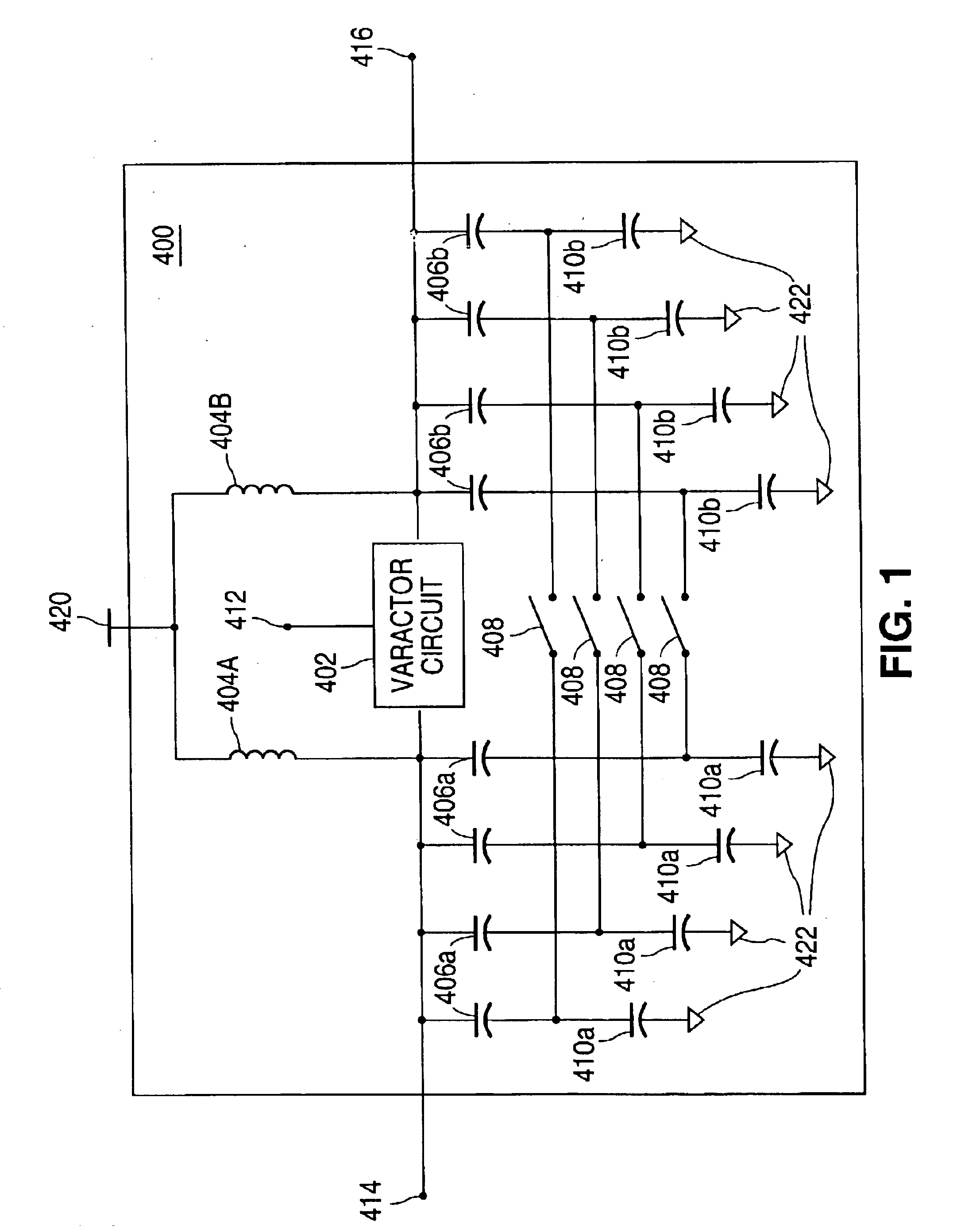 Linear voltage controlled capacitance circuit