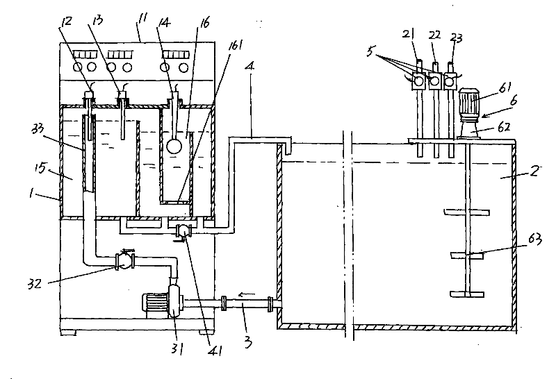 Flexible circuit board etching liquid concentration control device