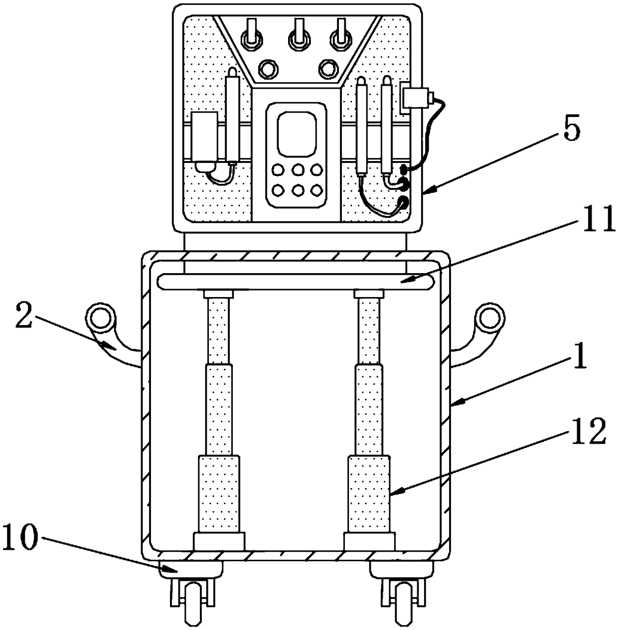 Beauty treatment instrument capable of being accommodated