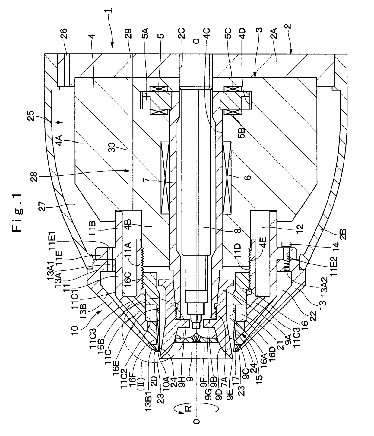 Rotary atomizing head type coating machine