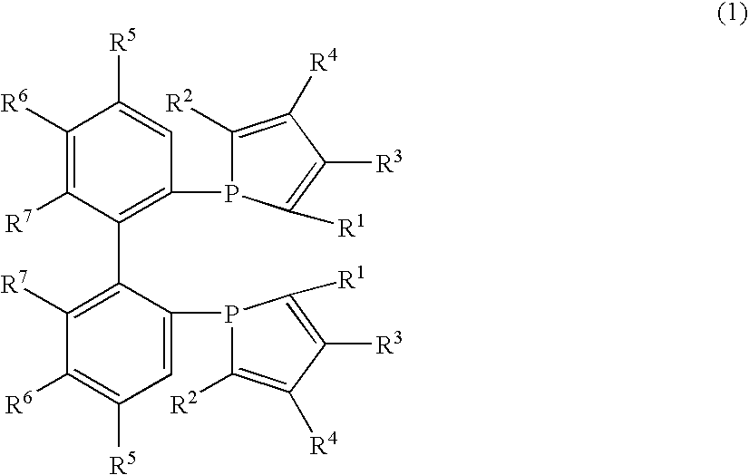 Phosphine compounds, transition metal complexes with the compounds contained as ligands therein, and asymmetric synthesis catalysts containing the complexes