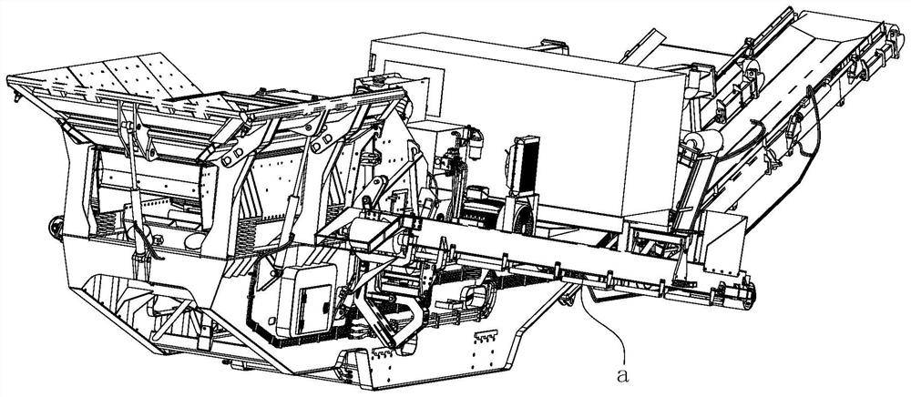 Returning extensible system used for impact crusher