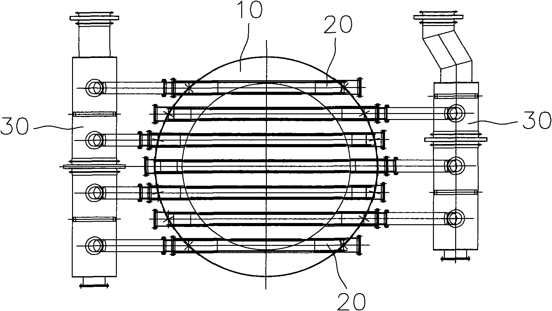 Garbage gasification furnace with detection device